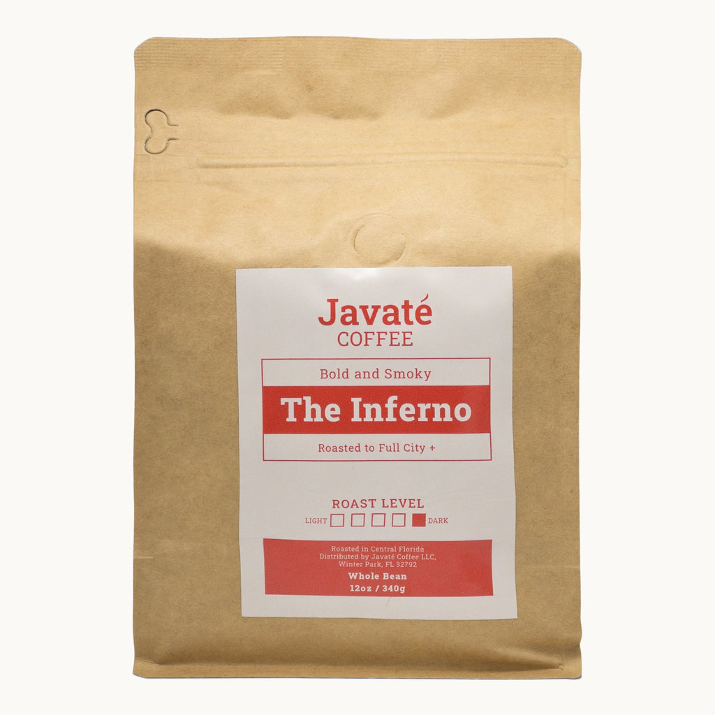 "The Inferno" Resealable Coffee Kraft-colored Bag