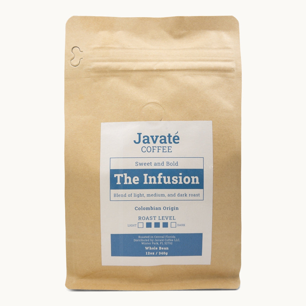 "The Infusion" Resealable Coffee Kraft-colored Bag