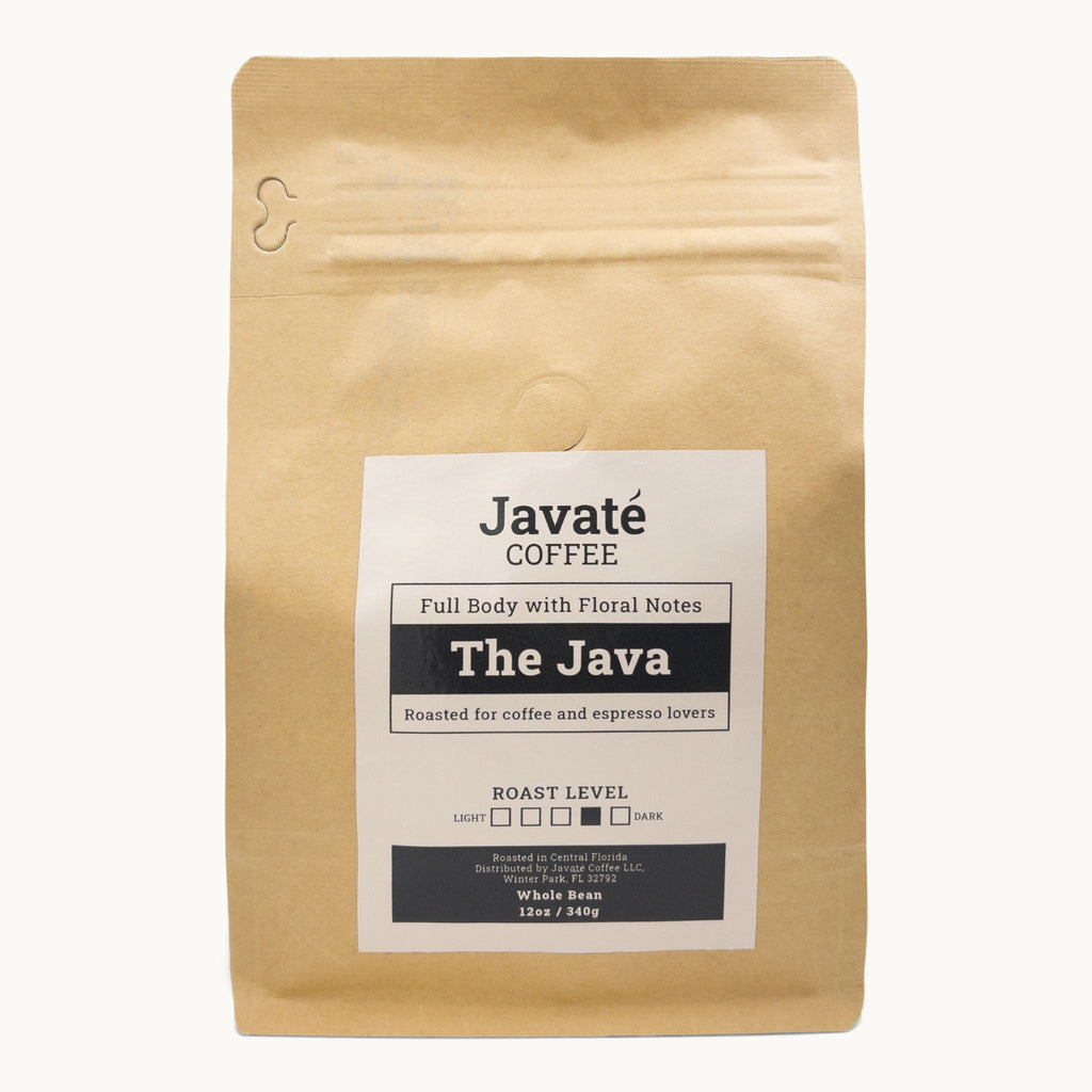 "The Java" Resealable Coffee Kraft-colored Bag