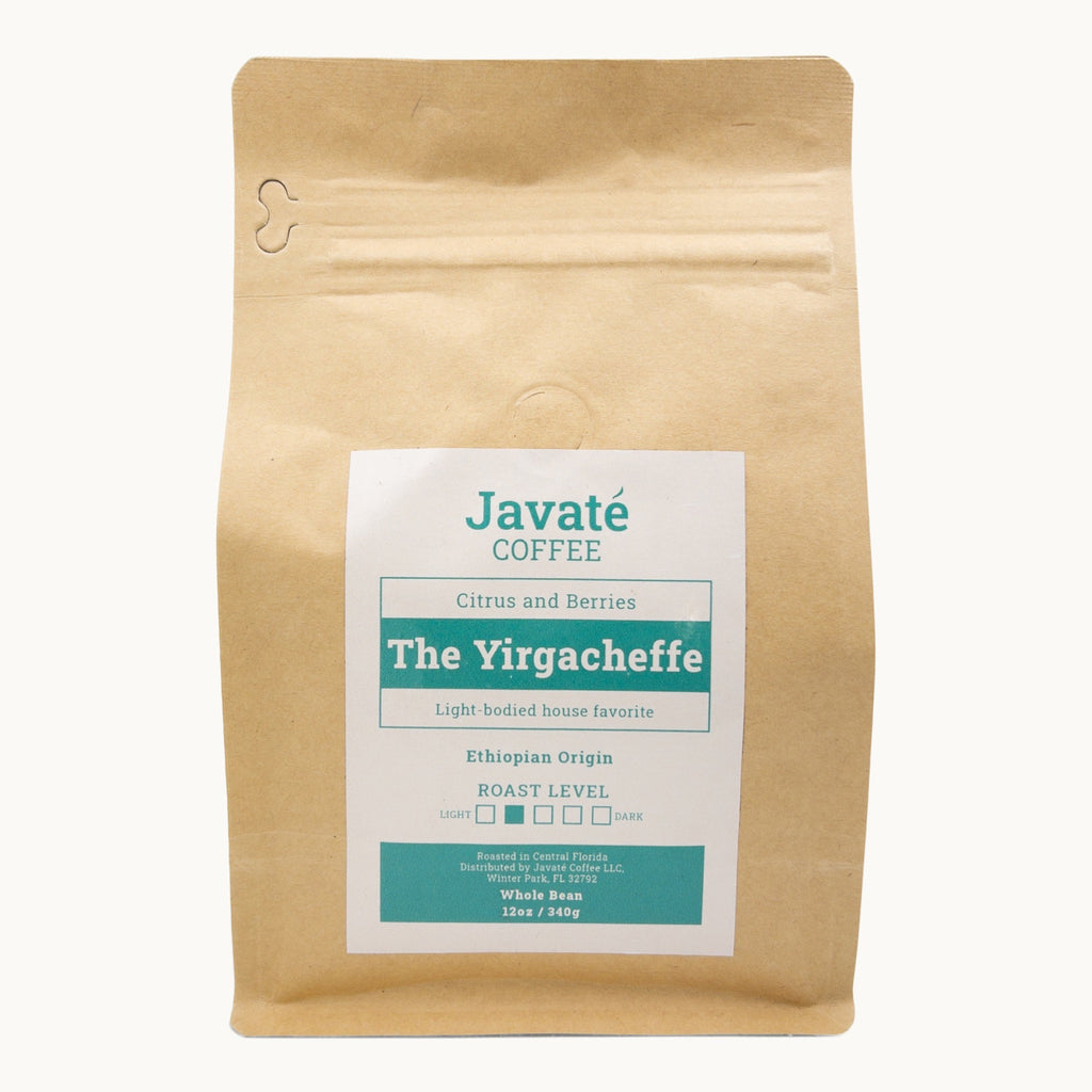 "The Yirgacheffe" Resealable Coffee Kraft-colored Bag